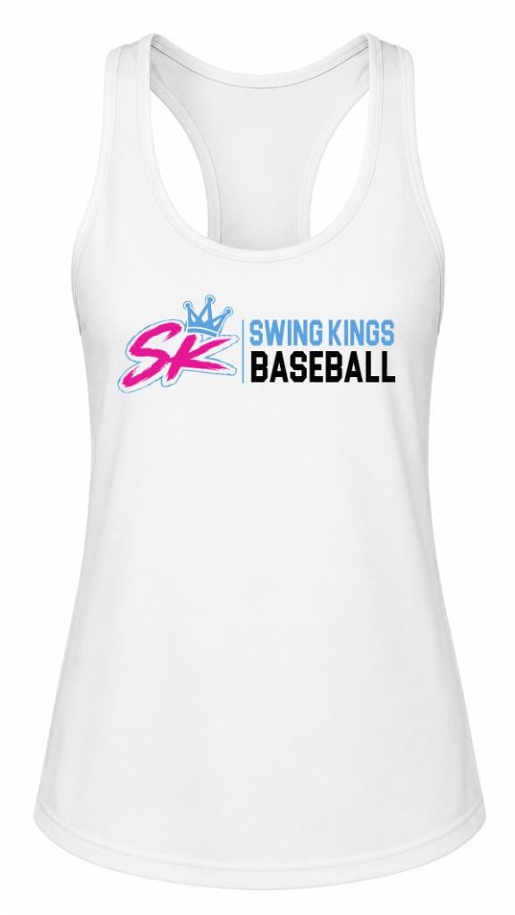 SK Ladies Tank — SK Baseball Logo in White
